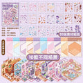 Mr. Paper 30Pcs 3D Three-Dimensional Stacking Miniature Scene Stickers Scenery Sticker Book Girls Puzzle Handmade Diy Stress