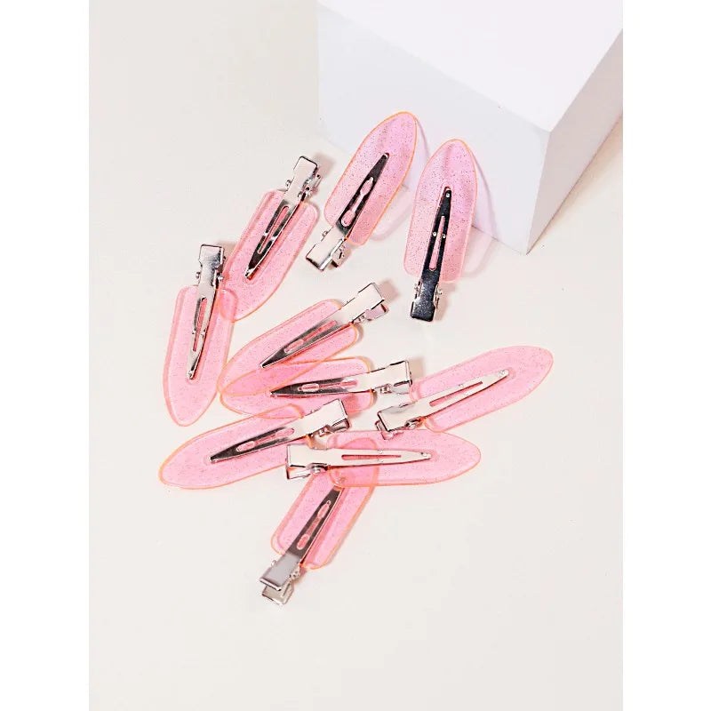 Elevate Your Style with 10Pcs Seamless Transparent Hair Clips - Perfect for Makeup and Wig Styling!