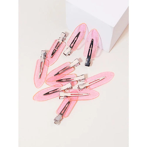 Elevate Your Style with 10Pcs Seamless Transparent Hair Clips - Perfect for Makeup and Wig Styling!